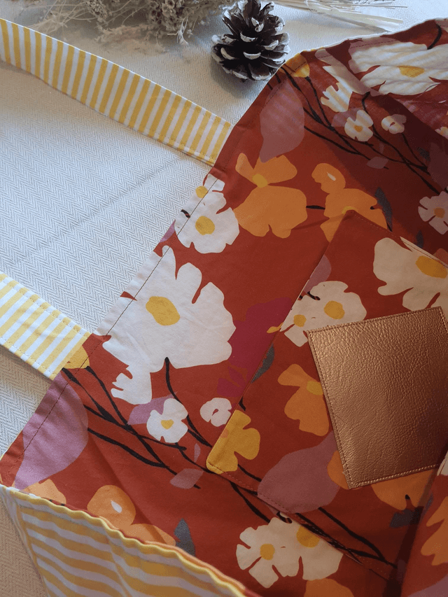Sac d'été jaune rayé 