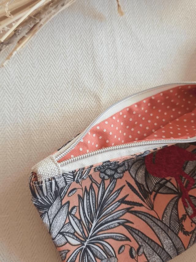 Trousse flamant rose