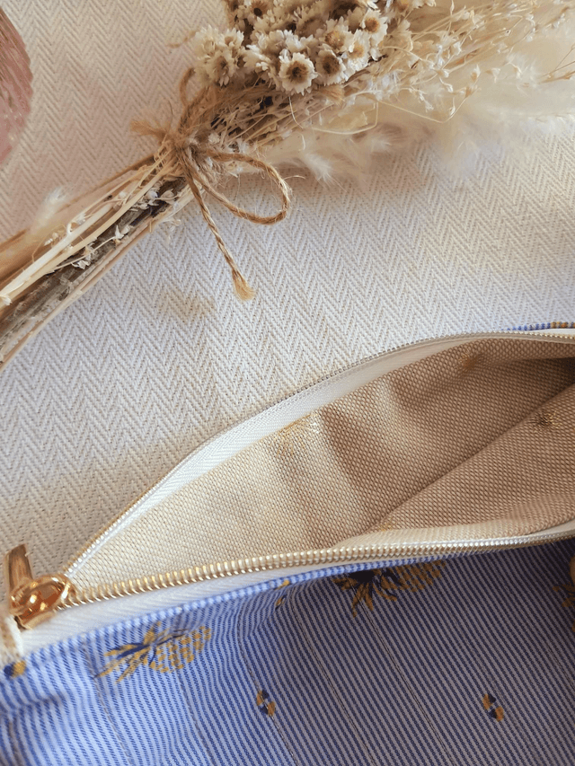 Trousse matelassée ananas