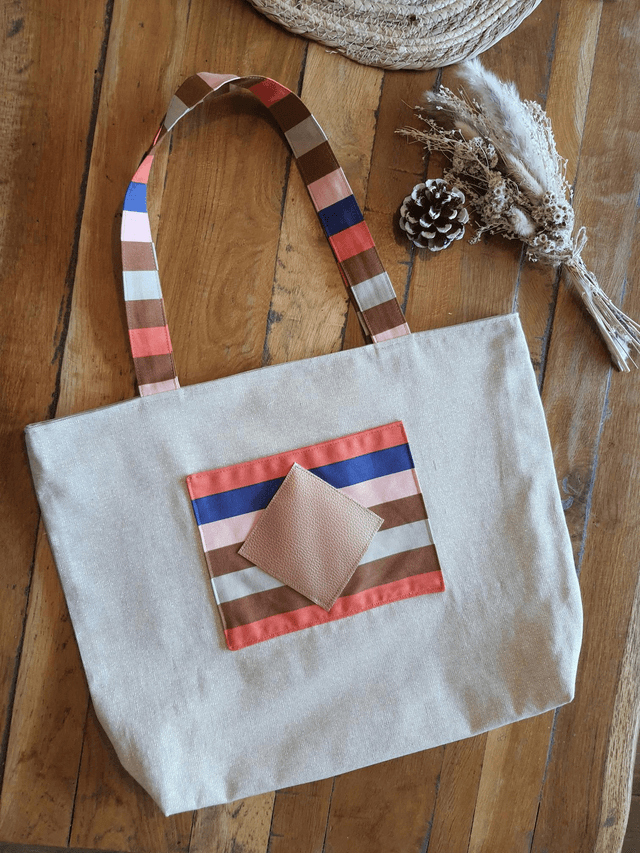 Sac d'été rayé 