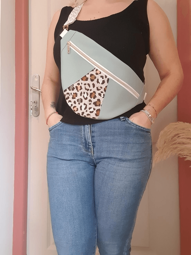 Banane simili turquoise leopard