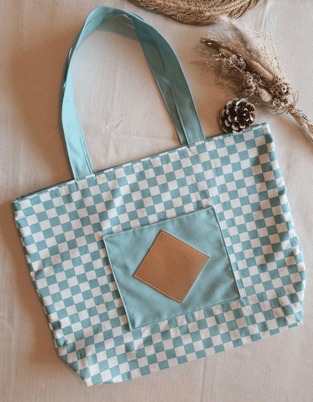 Sac d 'été bleu lurex 