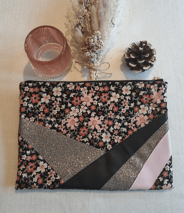 Grande pochette Lunessa fleurie